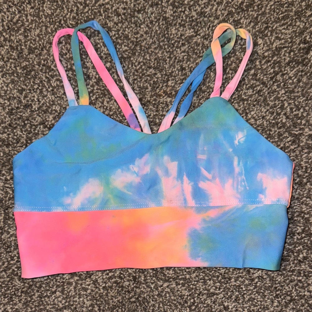 Soel Dancewear Rainbow Tie-Dye Bra